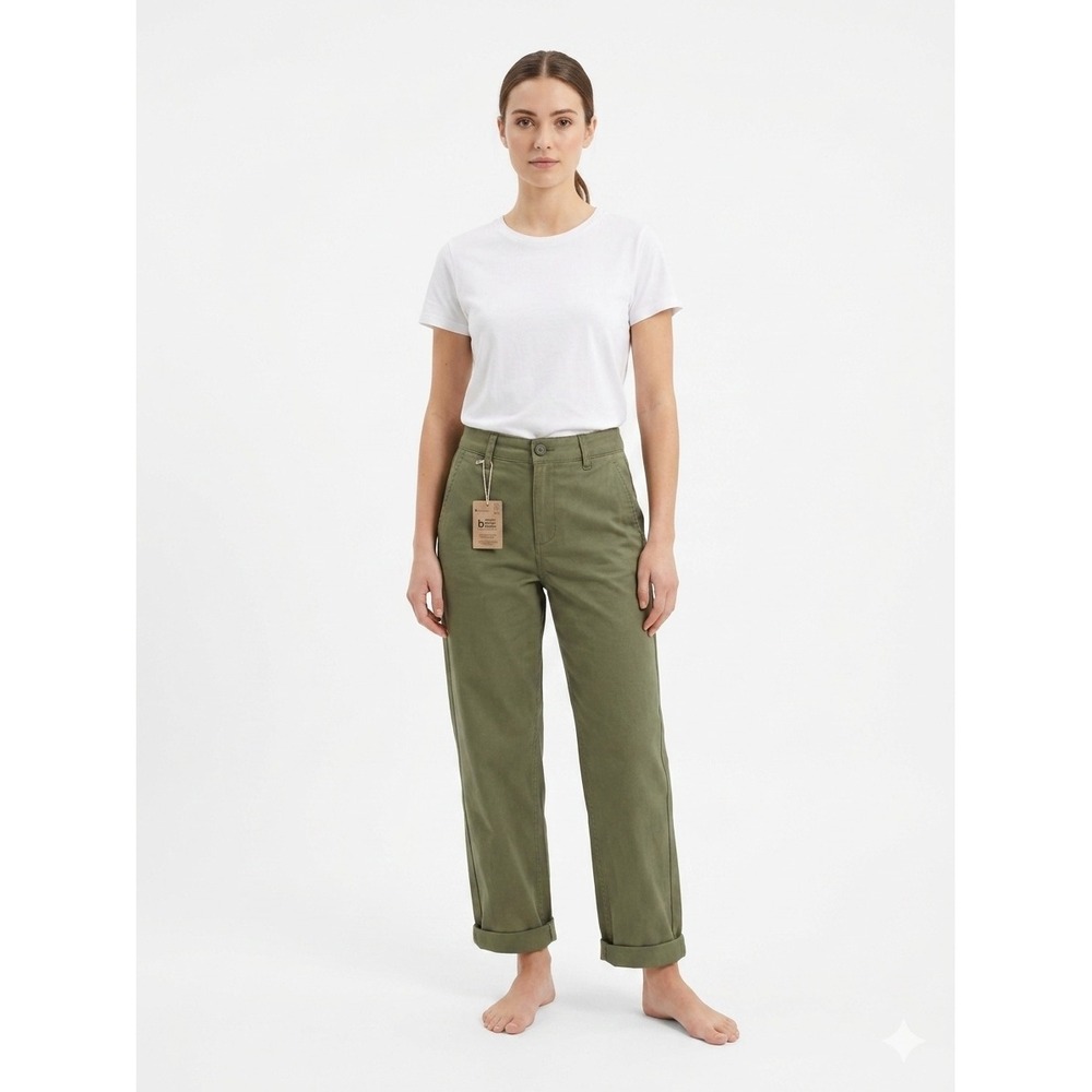 Boden Richmond Chino Trousers Straight Leg Stretch Olive Green Size 2R